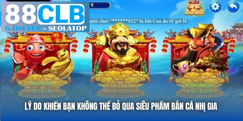 Lý do khiến bạn không thể bỏ qua siêu phẩm Bắn Cá Nhị Gia Lý do khiến bạn không thể bỏ qua siêu phẩm Bắn Cá Nhị Gia
